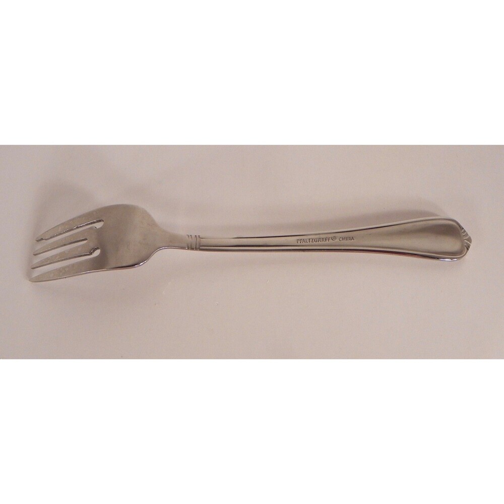 Pfaltzgraff Stainless Steel GREENWICH Salad Fork (s) LOT OF‎ 4 Glossy Plume Tip - Picture 4 of 4